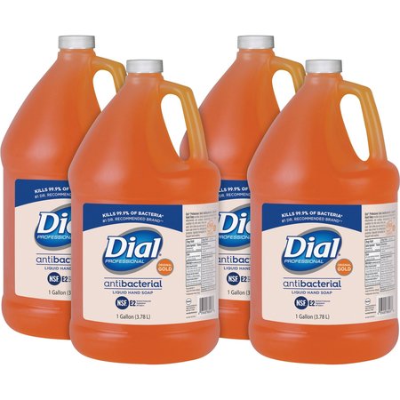 Dial 1 gal (3.8 L) Gold Antibacterial Liquid Hand Soap Refill 4 PK DIA88047CT